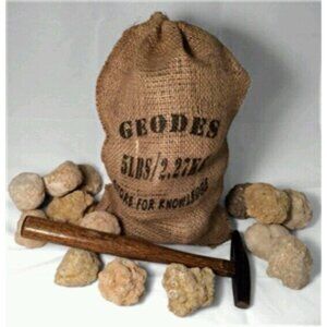 1 lb Break Your Own Whole Moroccan Tracas Quartz Crystal Geodes Sparkle Crack